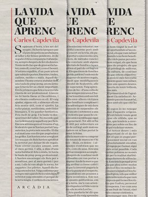 cover image of La vida que aprenc